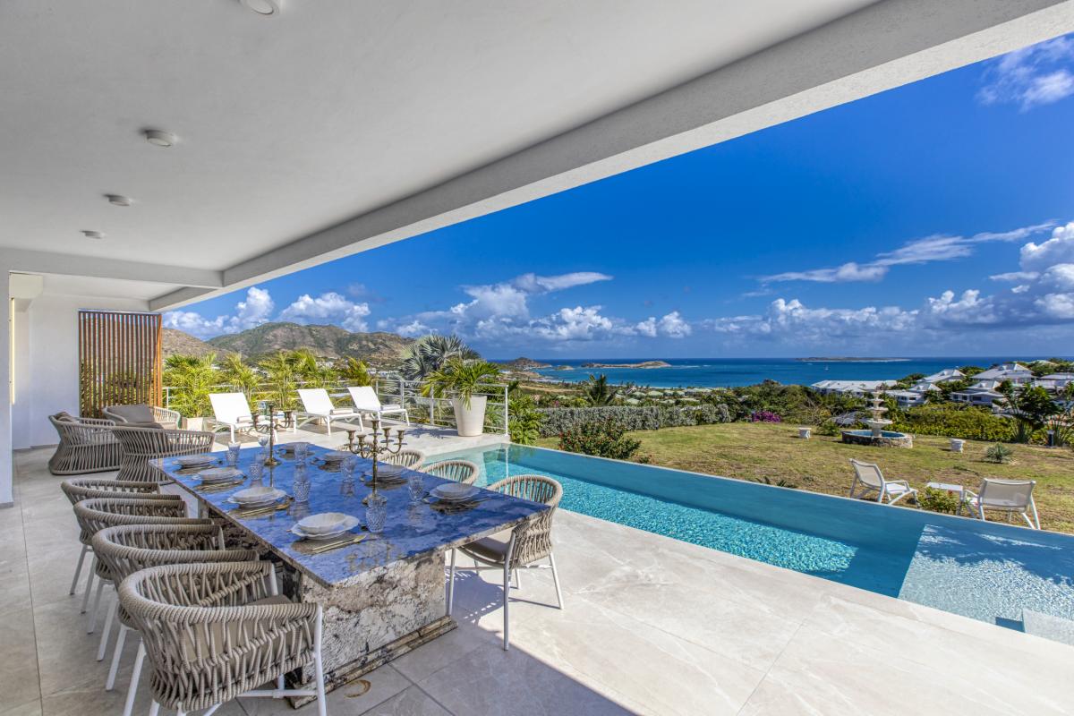 3 Location villa Baie Orientale Saint Martin_Vue mer
